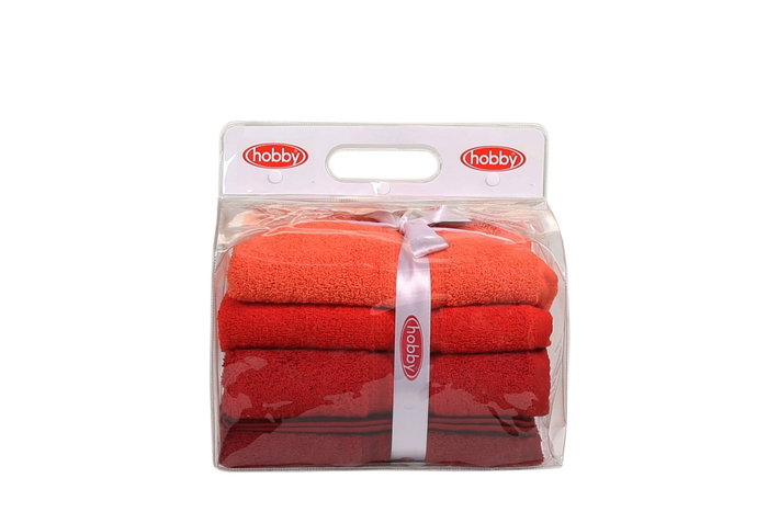 Aucune Juego de 4 toallas de mano - 50 x 90 cm - Naranja Aucune Juego de 4 toallas de mano - 50 x 90 cm - Naranja